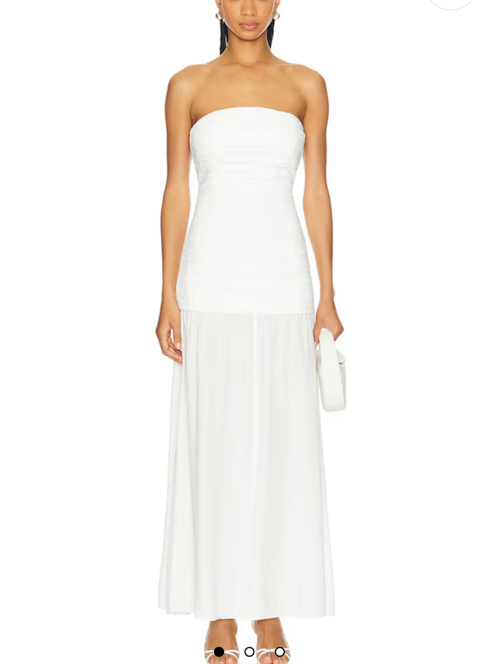 SER.O.YA Gardenia Maxi Dress in Porcelain